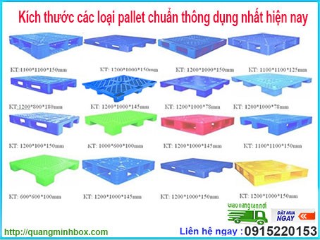 Kích thước các loại pallet nhựa thông dụng nhất hiện nay tại Việt Nam