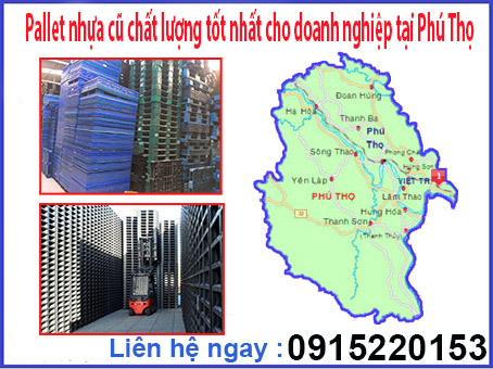 Pallet nhựa cũ chất lượng tốt nhất cho doanh nghiệp tại Phú Thọ