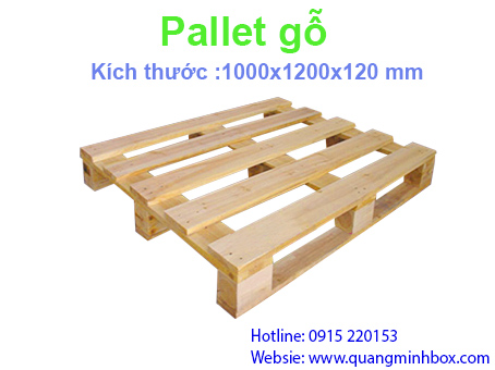 pallet gỗ 1000x1200x120 mm