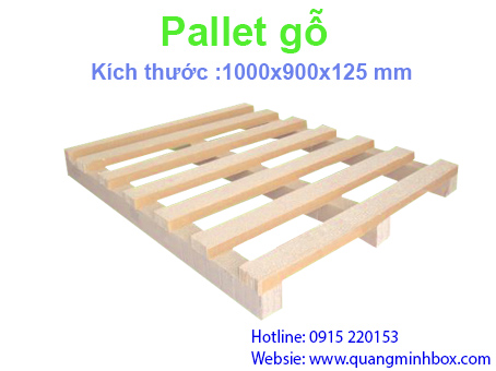 pallet gỗ 1000x900x125 mm